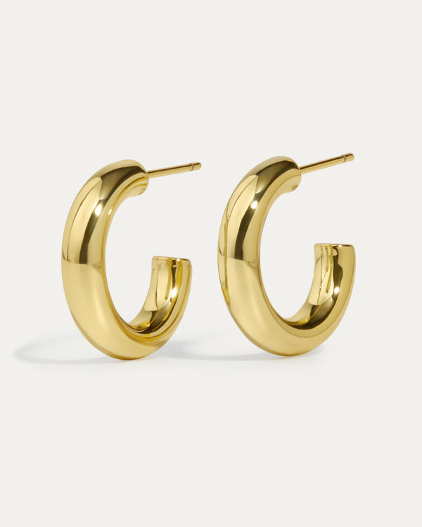 Statement Hoop Earrings-Midi