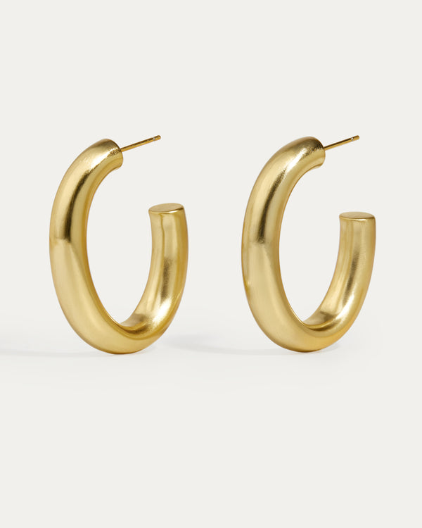 Chubby Oval Hoop Earring